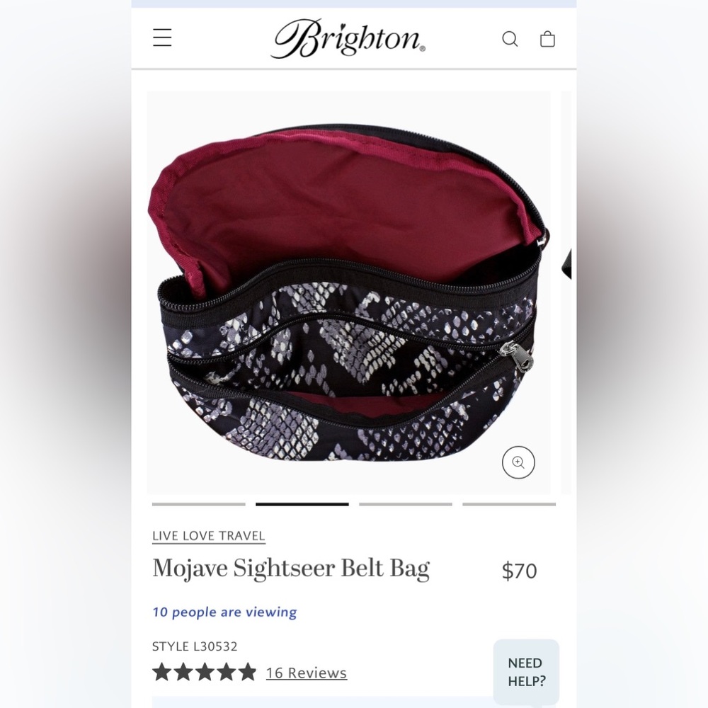 Chic Brighton Mojave Sightseer Belt Bag - Picture 8 of 9